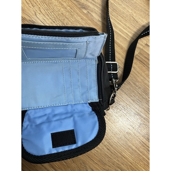 y2k MUDD Black Purse Crossbody Bag Vintage Y2K 90's Blue Mini - Picture 3 of 8